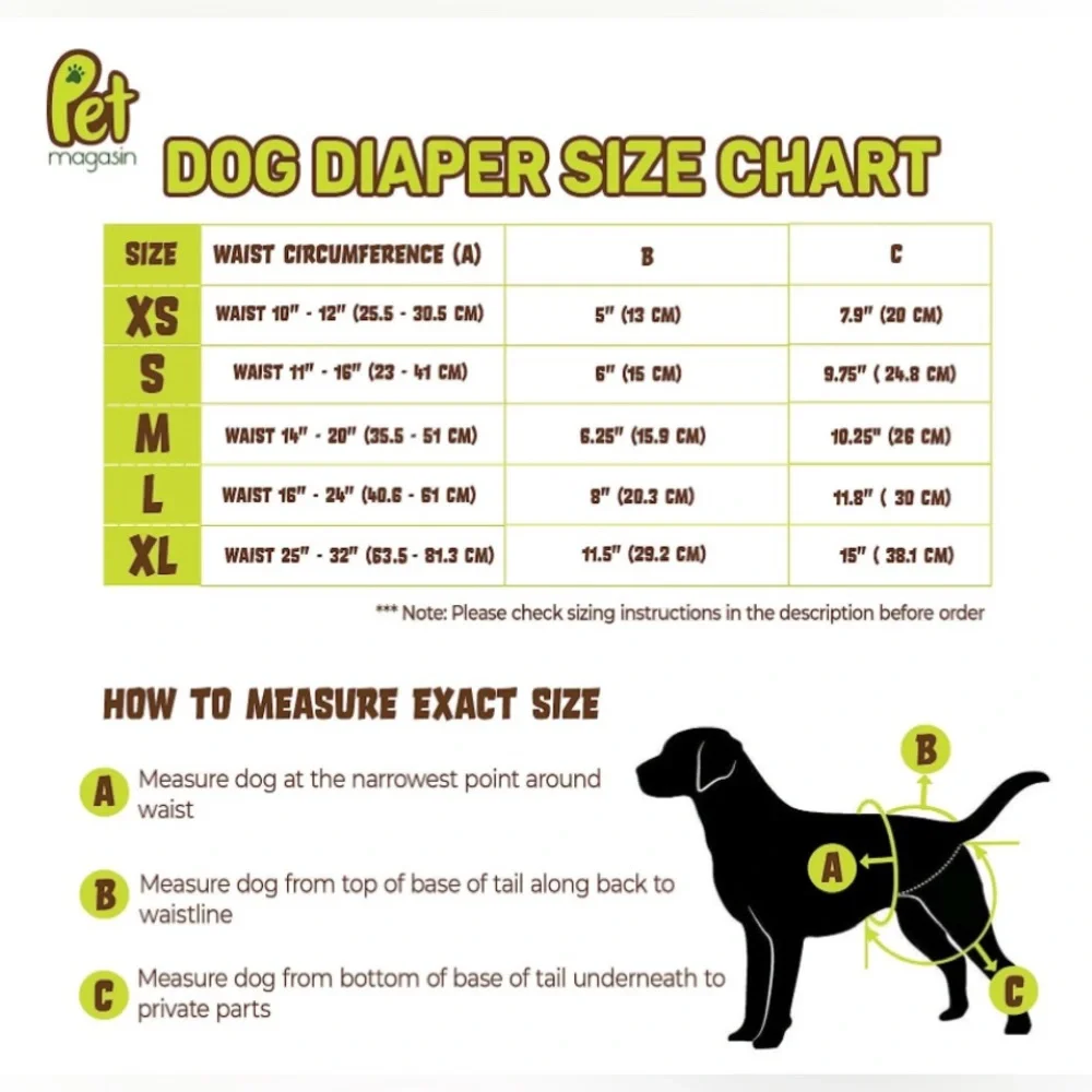 Washable Dog Diapers